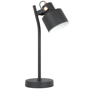 Brightstar TL851 BLACK Metal Table Lamp with Moveable Head