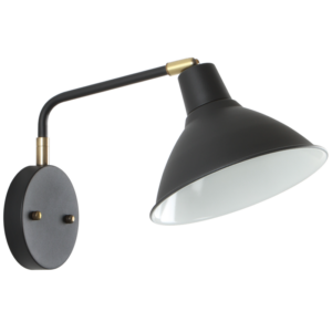 Brightstar WB383 BLACK Metal Wall Bracket with Moveable Head