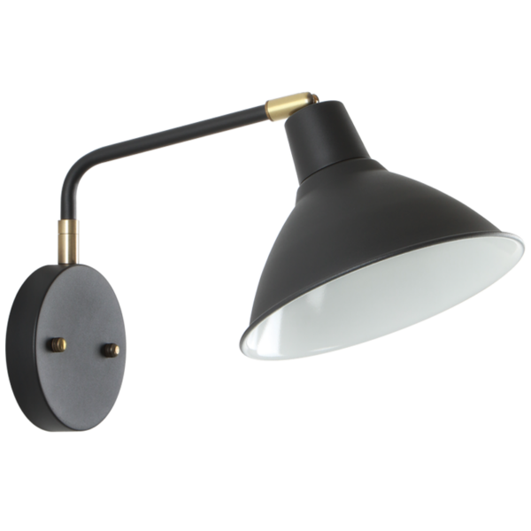 Brightstar WB383 BLACK Metal Wall Bracket with Moveable Head