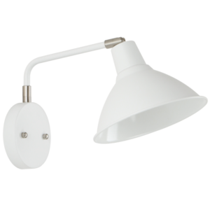 Brightstar WB384 WHITE Metal Wall Bracket with Moveable Head