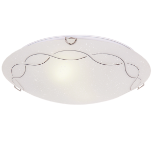 Brightstar CF3505 CHROME Large Frosted Patterned Speckled Glass