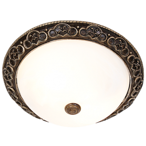 Brightstar CF432/2 BLACK GREY Resin Base with Alabaster Glass