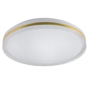 Brightstar CF438 GOLD Metal Ceiling Fitting with Clear PMMA and Gold Rim