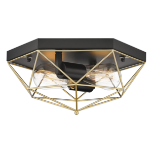 Brightstar CF439 BLACK/GOLD Metal Ceiling Fitting
