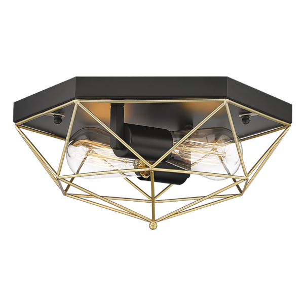Brightstar CF439 BLACK/GOLD Metal Ceiling Fitting