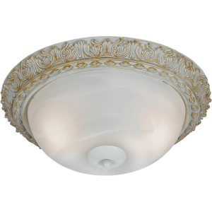 Brightstar CF484/2 FOSSIL WHITE Resin Base with Alabaster Glass