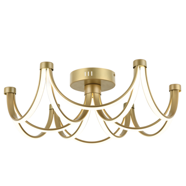 Brightstar CF570/6 GOLD LED, Aluminium and PVC Ceiling Fitting