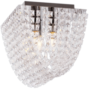 Brightstar CF643/3 Polished Chrome with Clear Acrylic Crystals