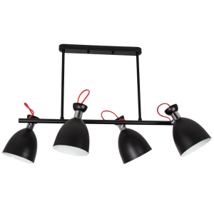 Brightstar CH259/4 BLACK Iron and Polished Chrome