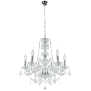 Brightstar CH3052/6 Acrylic Crystal Chandelier