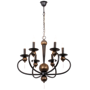 Brightstar CH3063/6 BLACK GOLD Metal Chandelier