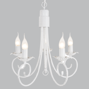 Brightstar CH3901/5 FOSSIL WHITE Metal Chandelier