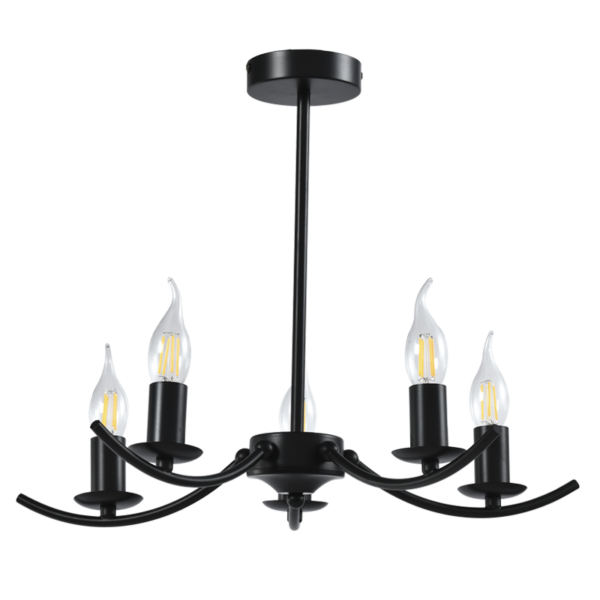 Brightstar CH395/5 BLACK Metal Chandelier