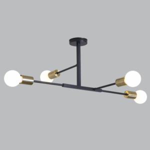 Brightstar CH507/4 BK/AB Metal Chandelier