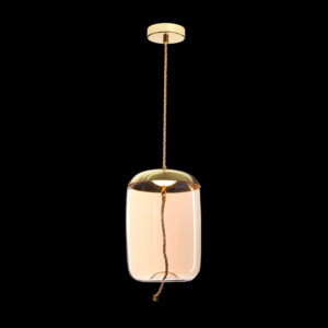K Light K-LED-9966B/AB LED Bee Hive Glass and Rope Pendant