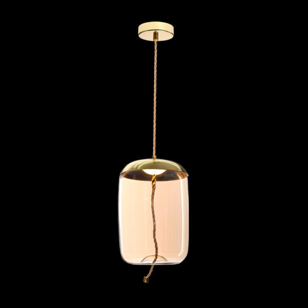 K Light K-LED-9966B/AB LED Bee Hive Glass and Rope Pendant