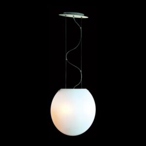 K Light P-7029-2-450 Flat Round Opal Glass Pendant