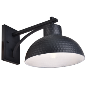 Brightstar L586 BLACK Metal Aluminium and Clear Glass Lantern