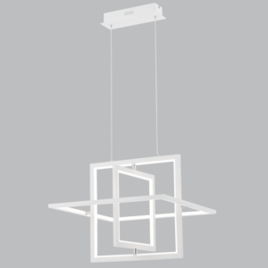 Brightstar CH518 Sand White Aluminium and Acrylic LED Fitting with Moveable Arms