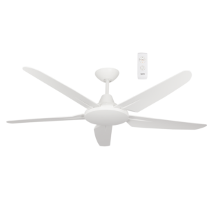 Brightstar FCF054 WHITE Metal, No Light 5 Blade Ceiling Fan