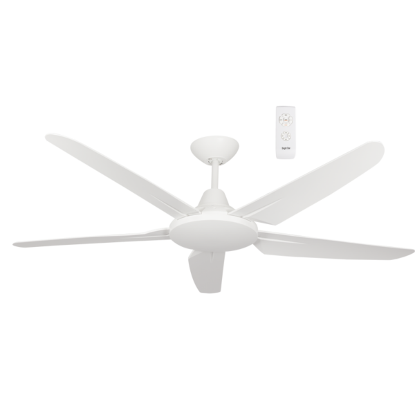 Brightstar FCF054 WHITE Metal, No Light 5 Blade Ceiling Fan