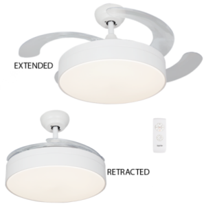 Brightstar FCF055 White Metal with Retractable ABS Blades