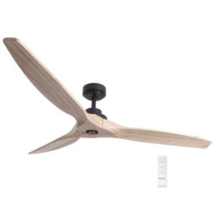 Brightstar FCF074 BLACK Metal with Solid Wood Blades ( Natural ) No Light