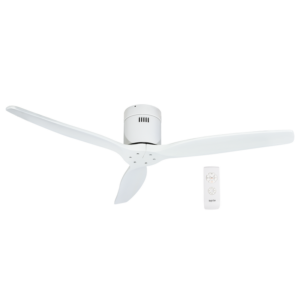 Brightstar FCF076 MATT WHITE Metal with Solid Wood Blades No Light