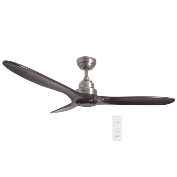 Brightstar FCF079 SATIN Satin Nickel Finish with Solid Wood Blades ( Walnut ) No Light