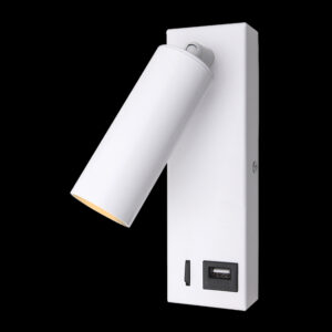 K Light MB-190/WH LED Reading Light with USB Port