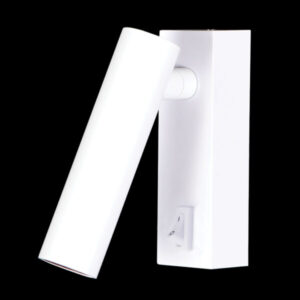 K Light MB-002/WH COB LED Round Head Black Reading Wall Light