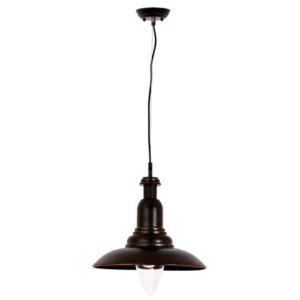 Brightstar PEN266 COPPER Metal Pendant with Clear Glass