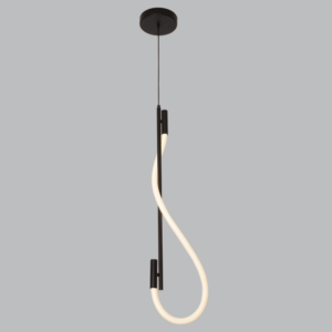 Brightstar PEN951 LED, Metal and Acrylic Pendant with Flexible Woven Tubing