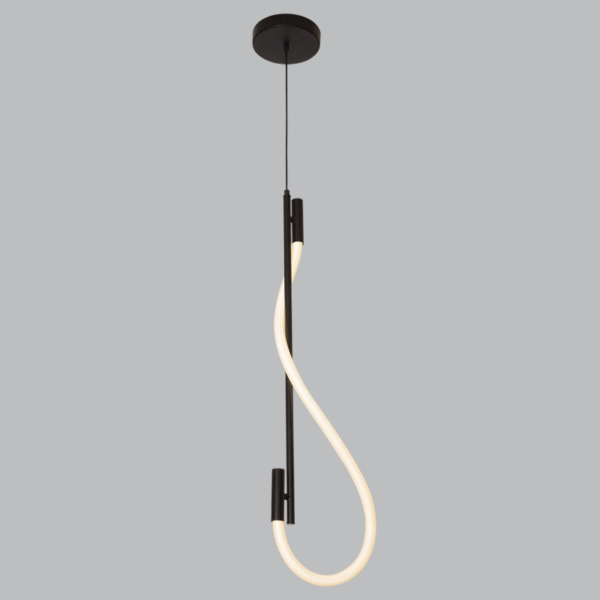 Brightstar PEN951 LED, Metal and Acrylic Pendant with Flexible Woven Tubing