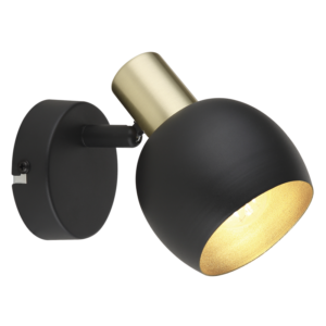 Brightstar S417/1 BK/GD Metal Spotlight