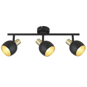 Brightstar S417/3 BK/GD Metal Spotlight