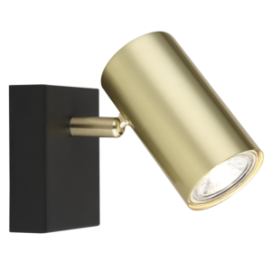 Brightstar S418/1 BK/GD Metal Spotlight