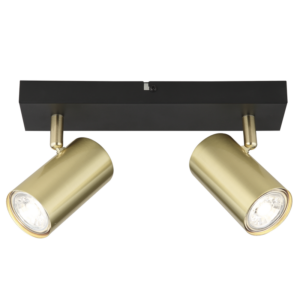 Brightstar S418/2 BK/GD Metal Spotlight