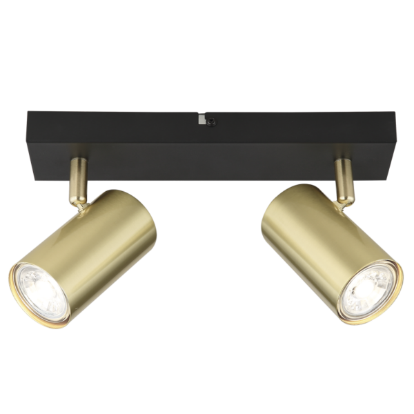 Brightstar S418/2 BK/GD Metal Spotlight