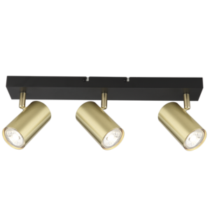 Brightstar S418/3 BK/GD Metal Spotlight