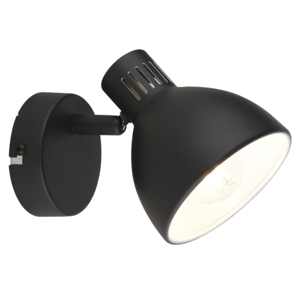 Brightstar S420/1 BLACK Metal Spotlight
