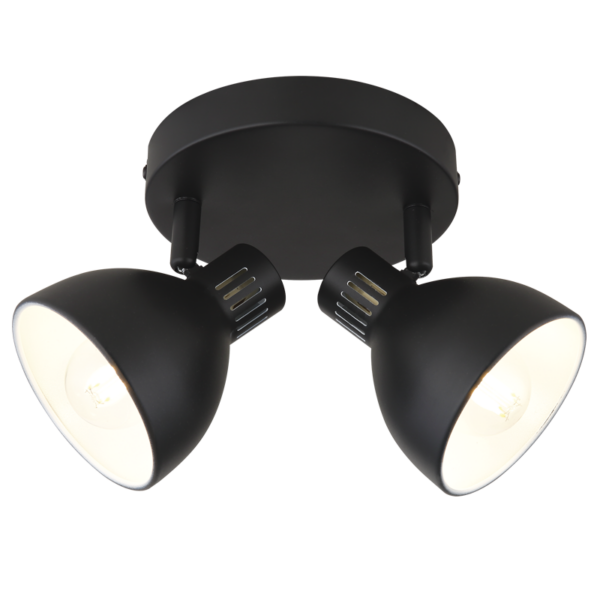 Brightstar S420/2 BLACK Metal Spotlight
