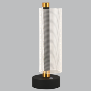 Brightstar TL844 BLACK LED, Metal and Acrylic Table Lamp with Touch Switch