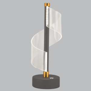 Brightstar TL845 BLACK LED, Metal and Acrylic Table Lamp with Touch Switch