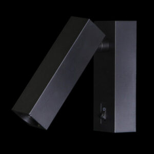 K Light MB-003/BL COB LED Square Head Black Reading Light