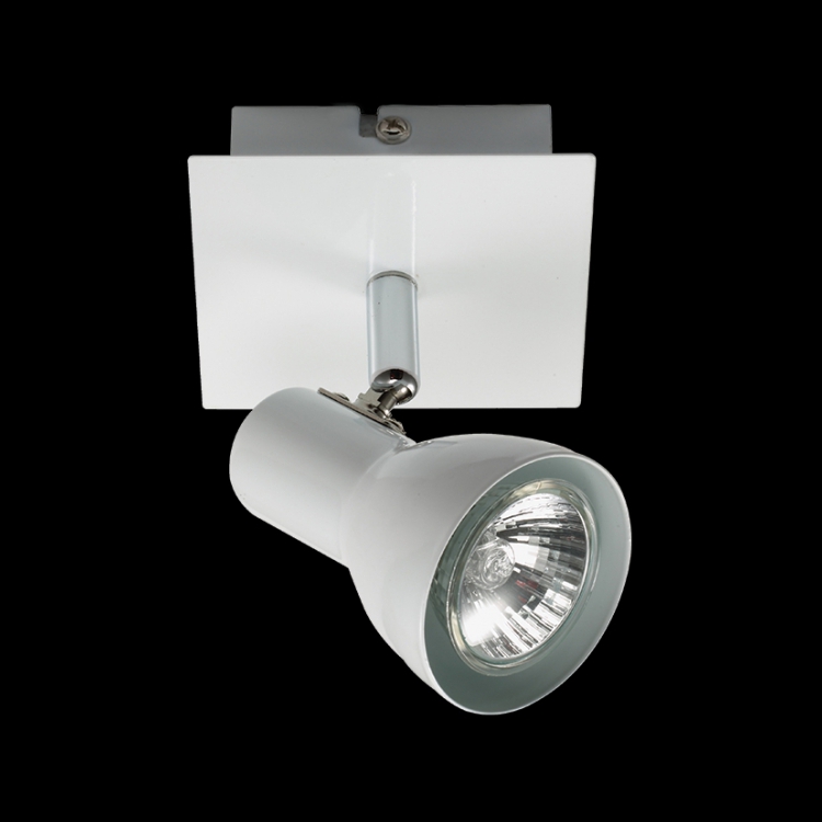K Light N-KLS-644-1B/WH GU10 Single Adjustable Spot Light on a Bar