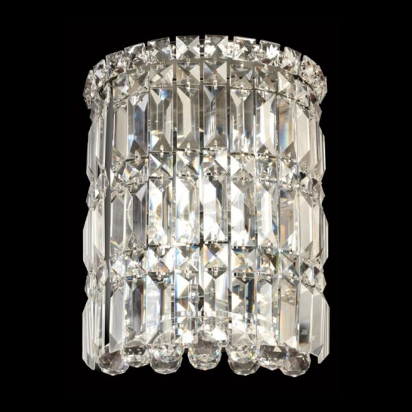 K Light S-KLW-2311/B Large Round Crystal Wall Light