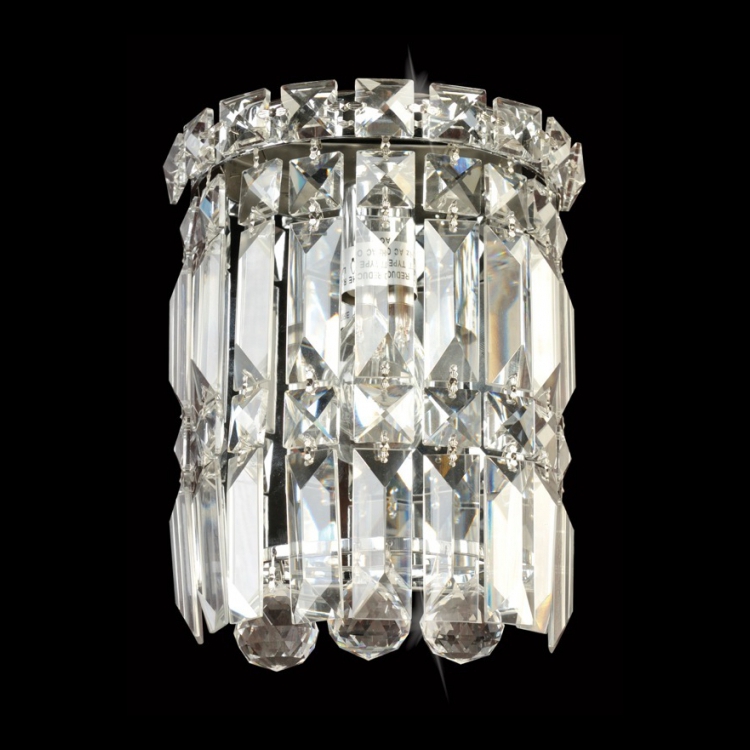 K Light S-KLW-2311/S Small Round Crystal Wall Light