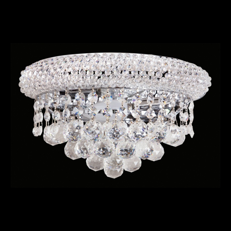 K Light S-KLW-8738/2 Round Crystal Wall Light