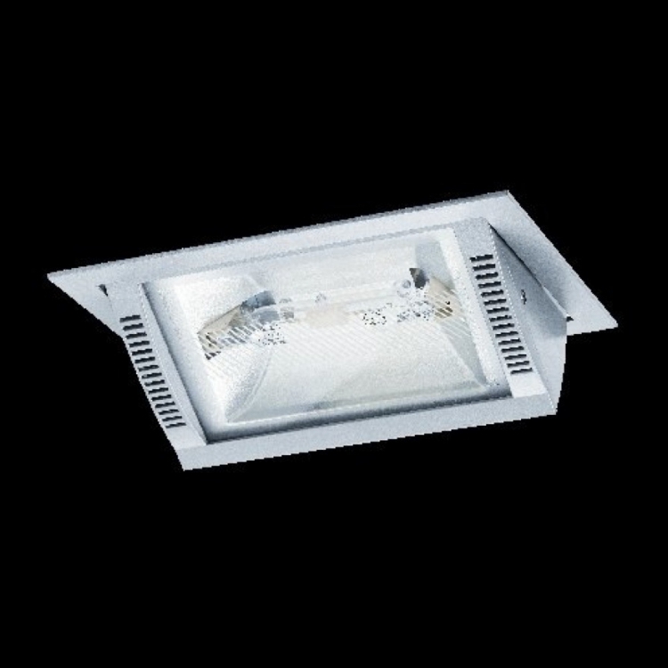 K Light DG-S318F/SL 70W R7S Metal Halide Silver Tilt Recessed Flood Light Silver
